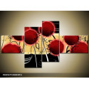 Štvordielna sada moderných obrazov o rozmere 150x80 cm s abstraktným motívom