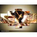 Päťdielna sada moderných obrazov o rozmere 150x80 cm s abstraktným motívom