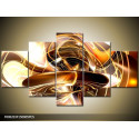 Päťdielna sada moderných obrazov o rozmere 150x80 cm s abstraktným motívom