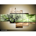 Päťdielna sada moderných obrazov o rozmere 150x85 cm s motívom krajiny