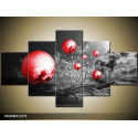 Päťdielna sada moderných obrazov o rozmere 125x70 cm s abstraktným motívom