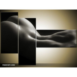 Trojdielna sada moderných obrazov o rozmere 130x90 cm s motívom aktov