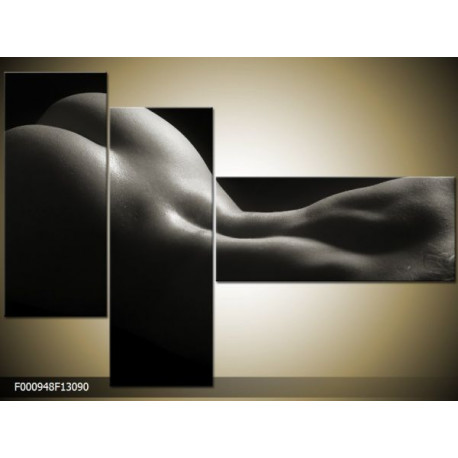Trojdielna sada moderných obrazov o rozmere 130x90 cm s motívom aktov