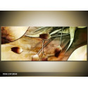 Moderný obraz o rozmere 100x40 cm s motívom kvetov