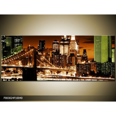 Moderný obraz o rozmere 100x40 cm s motívom mesta