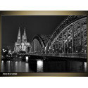 Moderný obraz o rozmere 120x80 cm s motívom čiernobieleho mesta