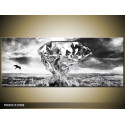 Moderný obraz o rozmere 145x58 cm s abstraktným motívom