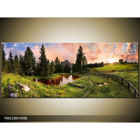 Moderný obraz o rozmere 145x58 cm s motívom krajiny