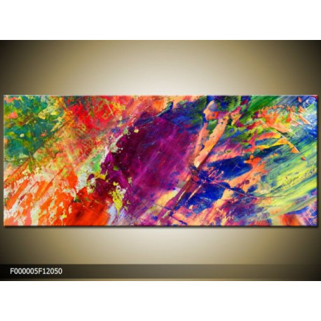 Moderný obraz o rozmere 120x50 cm s abstraktným motívom