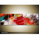 Trojdielna sada moderných obrazov o rozmere 170x50 cm s abstraktným motívom