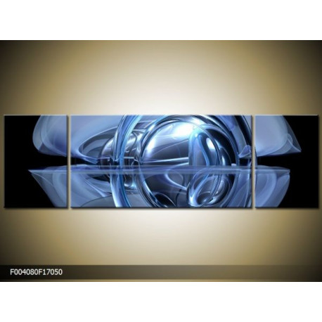 Trojdielna sada moderných obrazov o rozmere 170x50 cm s abstraktným motívom
