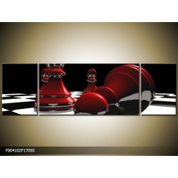 Trojdielna sada moderných obrazov o rozmere 170x50 cm s abstraktným motívom