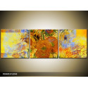 Trojdielna sada moderných obrazov o rozmere 120x40 cm s motívom kvetov