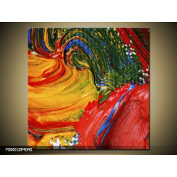 Moderný obraz o rozmere 40x40 cm s abstraktným motívom
