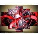 Päťdielna sada moderných obrazov o rozmere 150x105 cm s abstraktným motívom