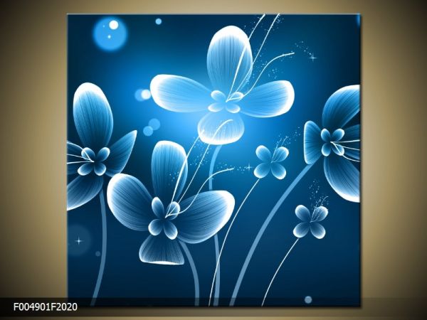 Moderný obraz o rozmere 20x20 cm s motívom kvetov